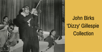 Musician Dizzy Gillespie performs