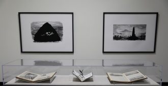 art display of black and white art